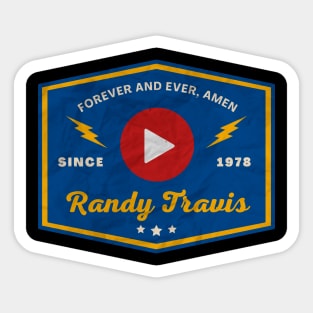 Randy Travis // Play Button Sticker